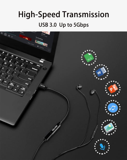 USB C Female to USB Male Adapter 4FT, Upgraded Type C to USB 3.0 Male Adapter with 5Gbps Data Transmission