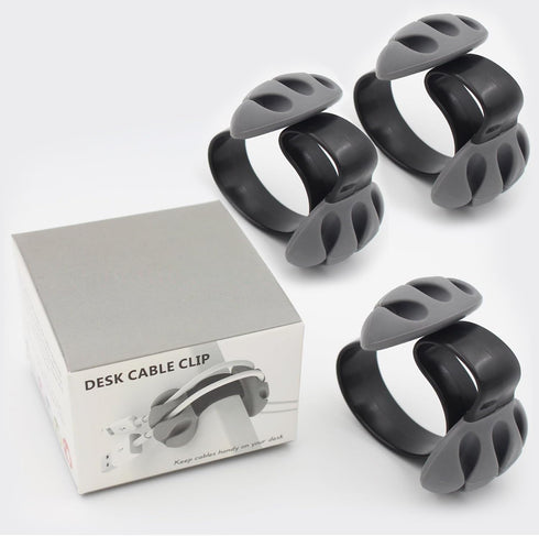 Jiulory -3 Packs Cable Holder - Cord Organizer - Cable Management Clips - Wire Holder System Multipurpose Cable Clips