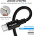 etguuds 15ft USB C Cable 2-Pack, Braided Fast Charger for Samsung Galaxy S21, S20, Note 20, LG, Pixel, Moto, and more.