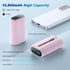 Small Portable Charger 10800mAh with Built-in USB-C Cable, Mini PD 3A Fast Charging Battery Pack for Samsung Galaxy