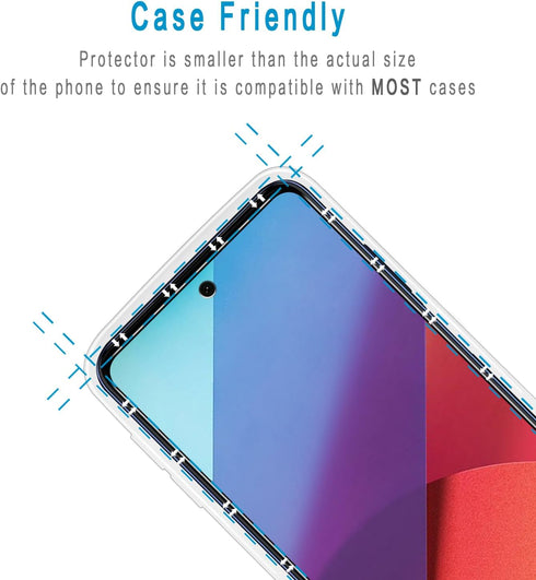 HPTech Privacy Screen Protector for Motorola Moto G Stylus 5G (2022) - 2 Pack, Anti Spy Tempered Glass, Bubble Free