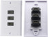 zdyCGTime 3-Port HDMI 2.0 Decorative Wall Plate - HDMI, Component, Composite Audio Video Wall Outlet Mount Panel,