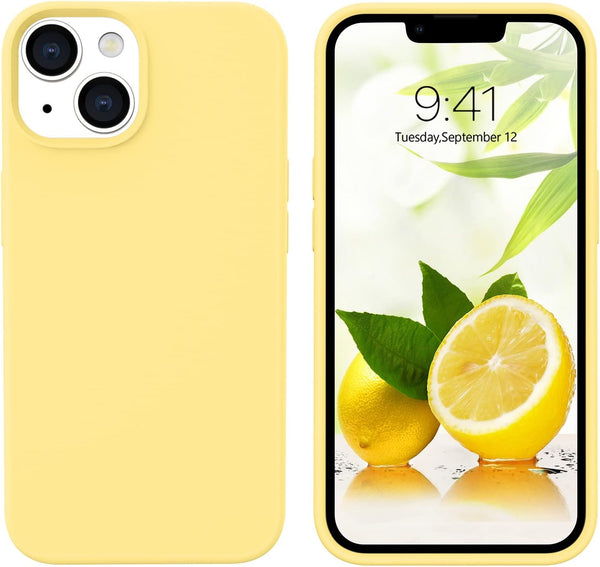 GUAGUA Compatible with iPhone 13 Case 6.1 Inch Liquid Silicone Soft Gel Rubber