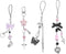 Locharme 1-4PCS Cute Phone Charms Aesthetic Y2K CellPhone Charms Strap Pink Strawberry Butterfly
