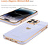 Teageo Cute Love Heart Luxury Plating Case for iPhone 14 Pro, Soft Bling Back Cover with Raised Camera Protection