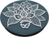 Floral Lace Flower Mandala White on Pacific Blue PopSockets Swappable PopGrip