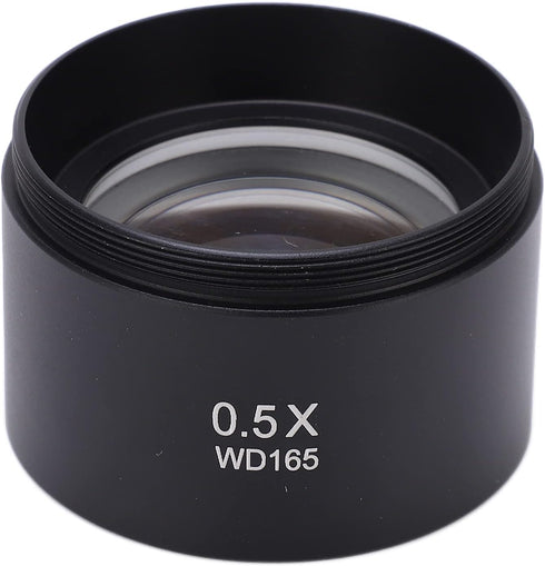 WD165 0.5X Objective Lens, Wide Field Magnification Microscope Lens for Laboratory Use