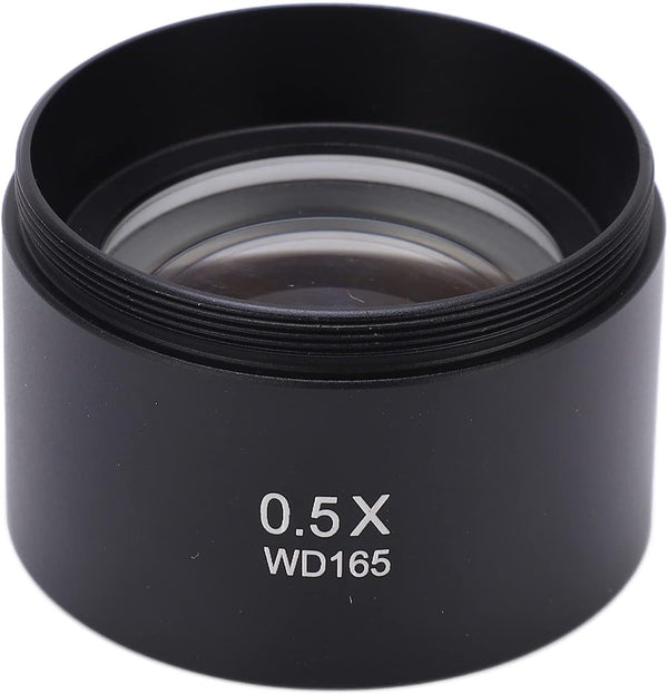 WD165 0.5X Objective Lens, Wide Field Magnification Microscope Lens for Laboratory Use