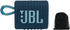 JBL Go 3 Portable Speaker with Bluetooth, Built-in Battery, Waterproof and Dustproof, Blue
