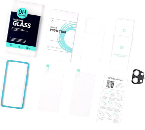 Ibywind 2 Pack Screen Protector for Xiaomi Poco M6 Pro 4G, 9H Tempered Glass with Camera Lens Protector