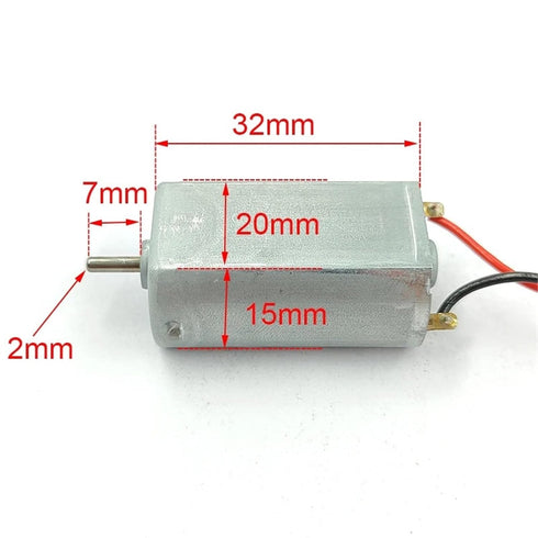 SFKGXELS 1pc FK-180SH-10400 12V-24V 180 5000RPM-10000RPM Small Micro Motor for Electric Shaver Toy Car Boat DIY(Model