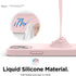 elago Magnetic Silicone Case for iPhone 12/12 Pro, Lovely Pink, Built-in Magnets, Compatible with MagSafe Accessories