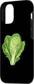 Romaine Lettuce Cos Lettuce Vegan Vegetarian Food 12/12 iPhone Pro Romaine Lettuce With Leaves Case