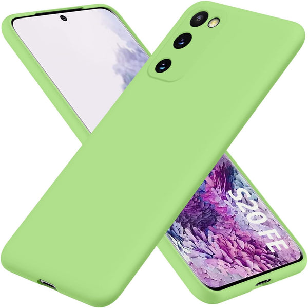 Samsung Galaxy S20 FE 5G Case, Liquid Silicone Gel Rubber Phone Case, Non-Yellowing Bumper Cover, Multi-Color (Green)