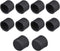 uxcell 10pcs RCA Silicone Port Protectors, Anti Dust Cap Cover, 8mm Dia Black