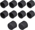 uxcell 10pcs RCA Silicone Port Protectors, Anti Dust Cap Cover, 8mm Dia Black