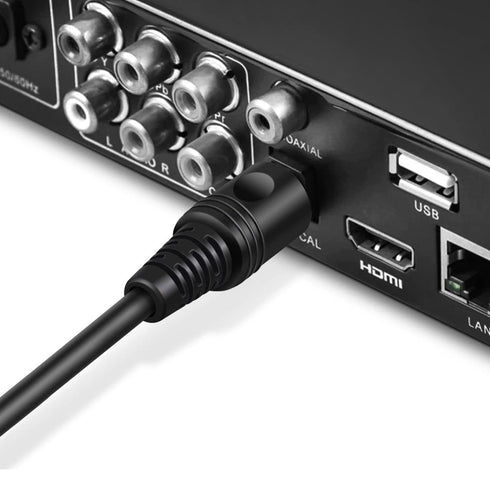 TNP Digital Optical Audio Cable 6 Feet S/PDIF Fiber Optic Toslink Cable for TV, Soundbar, Home Theater, PS4, Xbox
