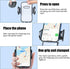 Ywdiml 360 Car Phone Holders, Adjustable Suction & Clip Vehicle Dashboard Windshield Air Vent Cell Phone Mounted