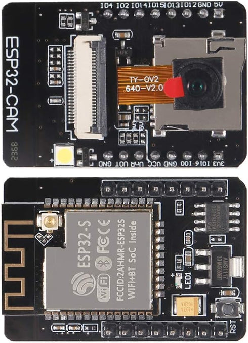 ESP32-CAM WiFi + Bluetooth Module - Development Board with Camera Module OV2640 2MP + FT232RL USB to TTL Converter
