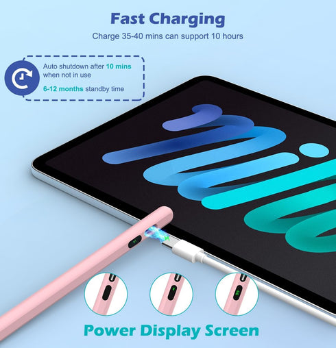 MoKo Stylus Pens for Touch Screens, Fast Charge Stylus Pen for Apple iPad/iPhone/Samsung/Lenovo/IOS/Android Tablets,