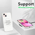 ORNARTO Compatible with iPhone 13 Case, Slim Liquid Silicone 3 Layers Full Covered Soft Gel Rubber Case (White) 6.1 inch
