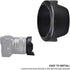 Reversible Lens Hood for Canon EF-M 15-45mm and RF-S 18-45mm Lens on EOS R100 R50 R10 R7 M50 M6 Mark II