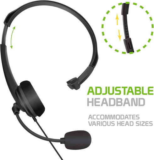 Cellet Wired Hands Free Headphones with 3.5mm Jack, Compatible with Computer, Cellphone, PC, Skype, Webinar, Smart