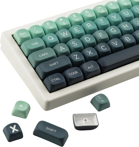 JOMKIZ 140 Keys PBT Keycaps, Customized ANSI Layout, MOA Profile Dye Sublimation Cute Keycaps Set for Cherry MX