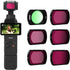 Pocket 3 ND Filters Set | 6 Pack - CPL ND4 ND8 ND16 ND32 ND64 Lens Filter for DJI Osmo Pocket 3 Accessories