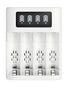 EBL LCD Battery Charger AA AAA Rechargeable Battery Charger - 4 Bay Smart
