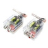 2 Pcs High to Low Speaker Impedance Converter, Audio Signal Adapter for Speaker Output to RCA Line Control