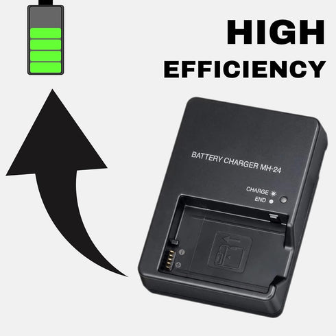 MH-24 Battery Charger for Nikon En-el14, En-el14a, P7100, P7000, D5100, D5200, D5300, D5500, D5600, Df Cameras