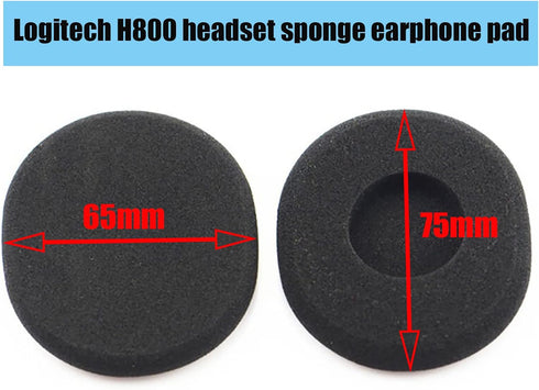 H800 Replacement Ear Pads Compatible with Logitech H800 Wireless Headset, Soft and Durable Sponge Ear Cushions, Replacement Foam Earpads