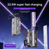 TKOWTB 21700 20W DIY Power Bank Case Detachable Cable PD Fast Charging No Battery Included Black
