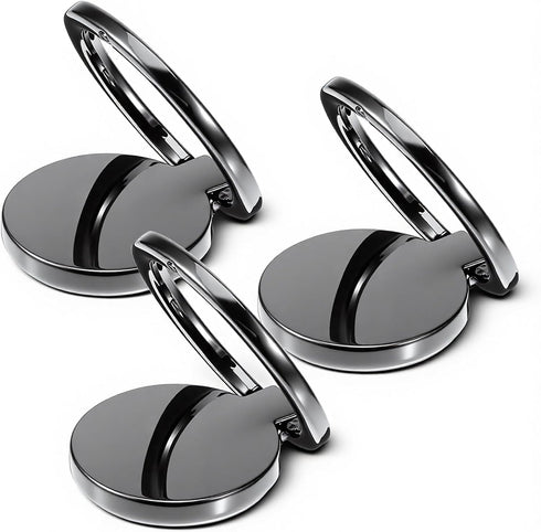 Josojoou 3PCS Cell Phone Ring Holder, 360 Rotating Finger Holder for Back of