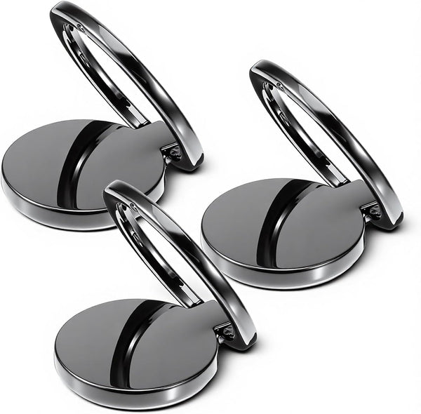 Josojoou 3PCS Cell Phone Ring Holder, 360 Rotating Finger Holder for Back of