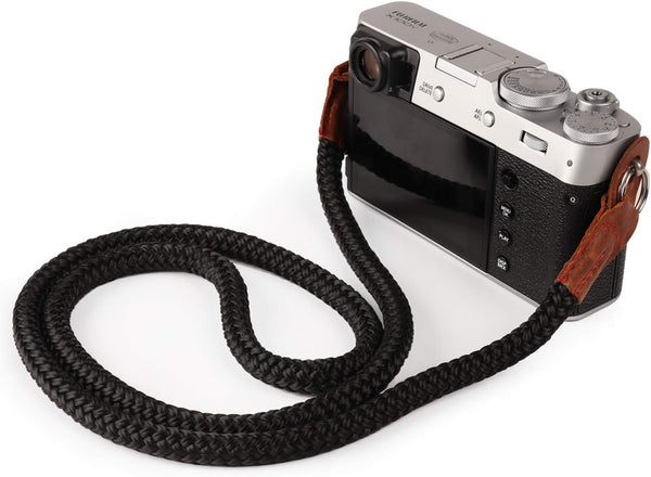 MegaGear SLR, DSLR Sierra Series Genuine Leather Camera Shoulder or Neck Strap,