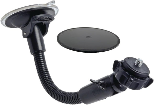 Arkon Mounts Windshield Suction Car Mount | 8.5 inch Gooseneck | 360 Swivel Ball Adapter | Holds up to 1 Pound