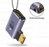 Poyiccot Mini HDMI to HDMI Adapter 8K, 90 Degree Mini-HDMI 2.1 Converter with 48Gbps Compatibility
