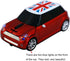 Super Cute Wireless Car Mouse, USB Optical Gaming Mice with Mini Receiver for Notebook and PC