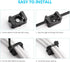 Cable Tie Mounting, 100 Pcs Zip Tie Base, 5 mm Screw Hole, Cord Tie Mount for Home/Office/Garden
