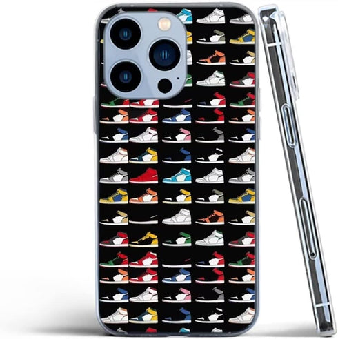 Phone Case Compatible with iPhone 13 The God of Basketball Sneaker Aesthetic Color Shoes Silicone Shockproof Protective Soft Phone Cover