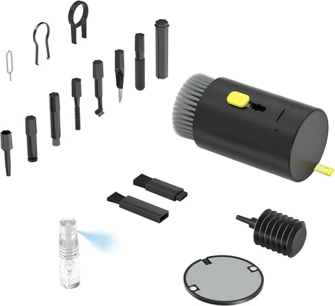 Tounee Electronics Cleaning Kit - Keyboard Cleaner with Retractable Big Brush, 20 in 1 Multi-Tool Kit