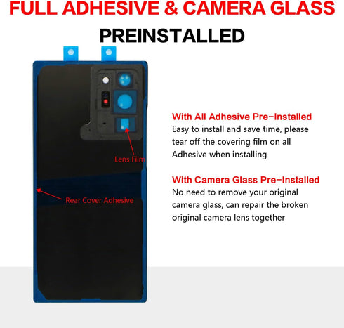 Compatible Samsung Galaxy Note 20 Ultra Back Glass Cover Replacement 6.9-Inches SM-N986U (Mystic Bronze)