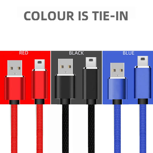 GMBYLBY 2.0 MP3 USB Cable A-Male to Mini-B Cord USB Charger Cable for Digital Camera Player Receiver USB to USB Cable
