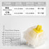 GATERON Milky Yellow Pro Switches, Pre-lubed 5 Pin Linear Keyboard Switches for MX Mechanical Keyboard (90 Pcs, Yellow)