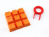 Honbay 9 Orange PBT Keys Backlit Translucent Keycaps for Mechanical Keyboard with Red