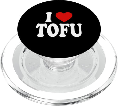 I LOVE HEART TOFU TEES I HEART LOVE TOFU PopSockets PopGrip for MagSafe