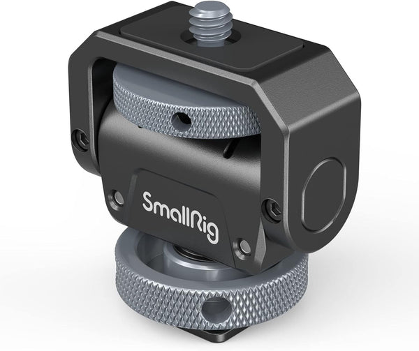 SmallRig Camera Monitor Mount Lite with Cold Shoe, Swivel 360° and Tilt 180° Holder for Field Monitor