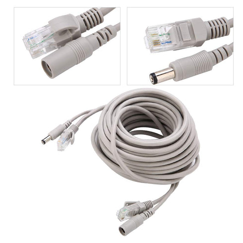 Dioche CCTV Cable, 10M AHD Video Power Cable for CCTV Security Camera Surveillance System